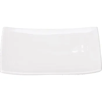 Podnos porcelánový bílý 20,5x13cm