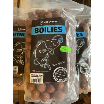 Boilies KS-Fish Boilies Ostrá švestka 1kg 20mm