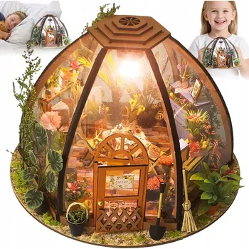 kreativní sada SKLENÍK DOMEČEK KVĚTINOVÁ MÍSTNOST HVĚZDNATÝ DIY KREATIVNÍ SADA DÁREK