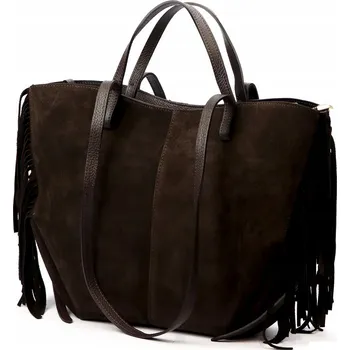 Kabelka Vera Pelle kabelka z pravé kůže hnědá