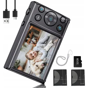 Digitální kompakt 4K Fotoaparát 64MP s 18x Digitálním Zoomem a Dvěma Bateriemi 700mAh