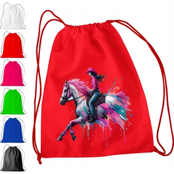 Obraz ČERVENÝ SÁČEK DO ŠKOLKY, ŠKOLY, NA TV - JÍZDA NA KONI ZÁVODY