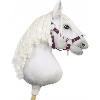 Hobby horsing Nastavitelná ohlávka pro koně Hobby Horse A3 - švestková Super Hobby Horse