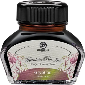 Octopus inkoust s odleskem Gryphon 30 ml, hnědá