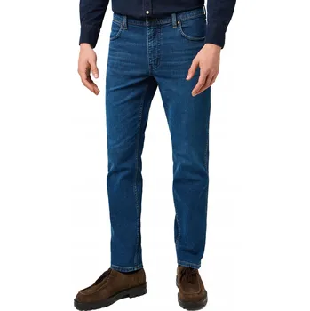 Pánské džíny Wrangler GREENSBORO pánské džíny rovného střihu velikost 38/34