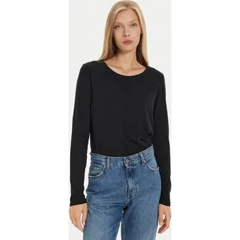 MUSTANG ČERNÉ DÁMSKÉ TRIČKO S DLOUHÝM RUKÁVEM TRIČKO VELIKOST M