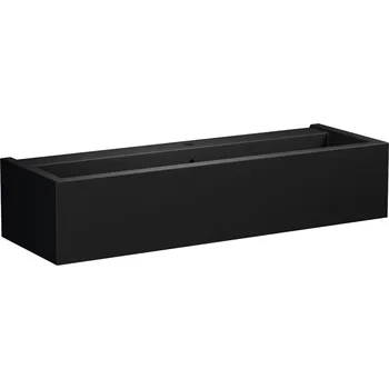KANAAL keramické umyvadlo 120x40cm, černá mat