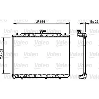 Chladič motoru Chladič, chlazení motoru VALEO 735206