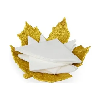 Miska javorový list - Metalická zlatá Velikost Maxi