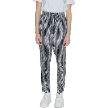 Dámské oblečení Dámské vzorované kalhoty Only Only černá | bílá 3491902