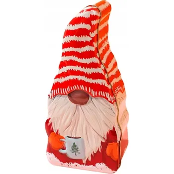 Vánoční dekorace Vánoční plechová dóza krabička skřítek Vánoce