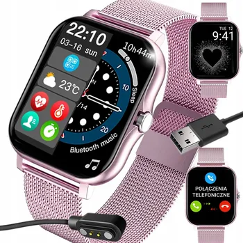 Chytré hodinky Chytré Hodinky Zlaté pro ženy – Konverzace, Fitness, PL Menu