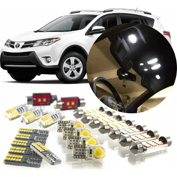 Osvětlení interiéru vozidel LED ŽÁROVKY TOYOTA RAV4 IV - SADA LED OSVĚTLENÍ INTERIÉRU! VIP