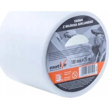 Skelná vláknitá páska Flizelina pro opravy 10 cm x 25 m MOTIVE