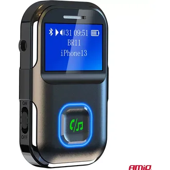 RC vybavení Bluetooth přijímač a vysílač s LCD displejem a 3.5 mm mini jackem, AMIO (04659)