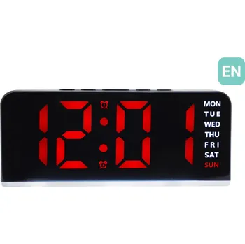 Budík Budík do sítě JVD SB8033.4 digitální, červená čísla