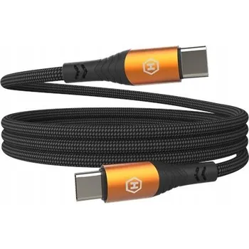 Datový kabel Kabel Hammer USB-C - USB-C, 1,2 m, černý