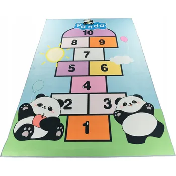 Koberec Koberec do dětského pokoje hra ve třídě s medvídkem pandou 120 x 160 cm