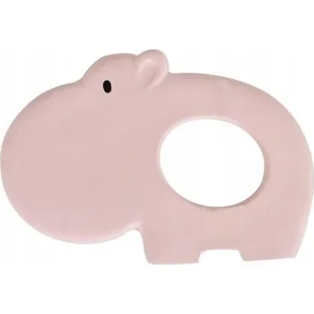 Kousátko s chrastítkem Tikiri kaučukové růžové