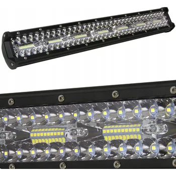 PRACOVNÍ LAMPA AUTOMOBILOVÁ LED PANEL HALOGEN 420W REFLEKTOR 12V 24V LED 50mm