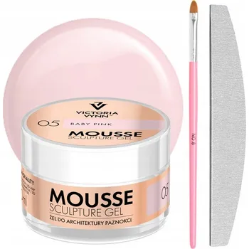 Lak na nehty Victoria Vynn Mousse Gel Baby Pink 05 MUS Štětec + Pilník DÁREK!