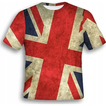 Dámské oblečení TRIČKO CELOPLOŠNÝ POTISK ANGLIE XL YOUTUBERA ODOLNÉ