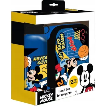 Svačinový box OBĚDOVÝ BOX A LAHEV 500ML/800ML MICKEY