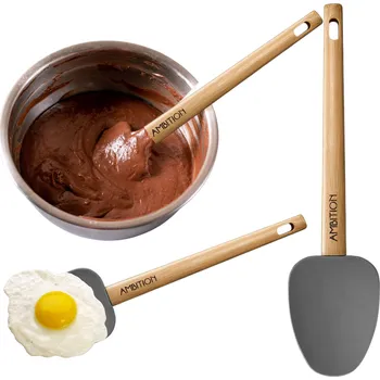 Kuchyňská stěrka ŠPACHTLE SILIKONOVÁ ŠPACHTLE NA TĚSTO A PÁNVE