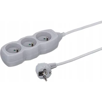 Napájecí kabel Prodlužovací Kabel Düwi 1,5 m 3 ks šedá