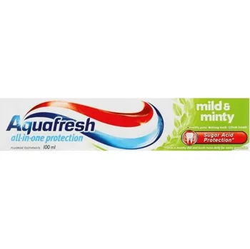 Dentální hygiena Aquafresh Zubní Pasta Mild & Minty s Fluorem Jemná Receptura 100 ml