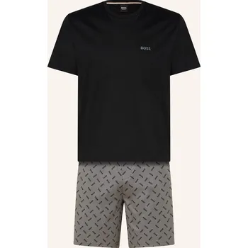 Pánské pyžamo Boss Pánské Pyžamo Relax, černá / tmavě šedá / bílá, 54