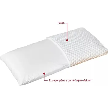 Polštář Polštář MARCO extrapur pěna 72x42x12 cm