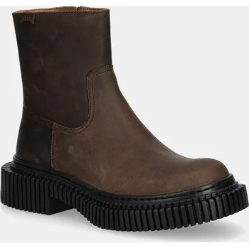 Dámské kozačky Kožené kotníkové boty Camper Pix Berlin dámské, hnědá barva, na platformě, K400809-002 K400809.002 88X, EUR 38