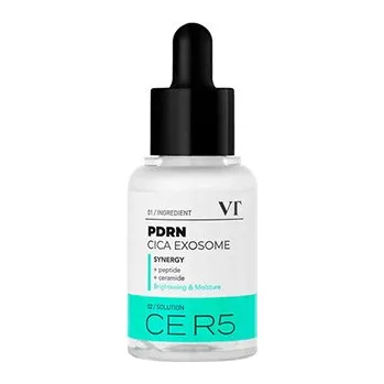 Pleťové sérum VT Cosmetics PDRN Cica Exosome Firming Ampoule zpevňující pleťové sérum pro rozjasnění a hydrataci 30 ml