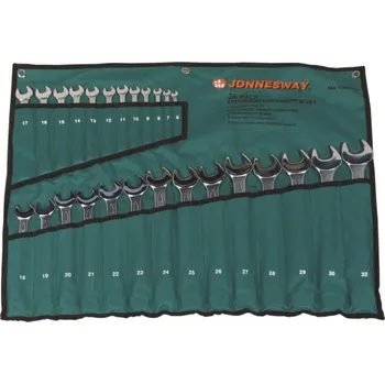 Očkoploché klíče, velikosti 6-32 mm, sada 26 ks v obalu - JONNESWAY W26126SA