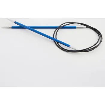 Jehlice Jehlice KNITPRO kovové s lankem 80cm - ZING - 4,00mm