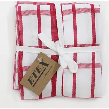 Utěrka ETEX Bavlněné utěrky 50 x 70 cm U03 červené - 3 kusy