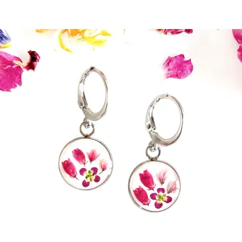 Náušnice Šperk z pravých květin - Náušnice Květinové ráno