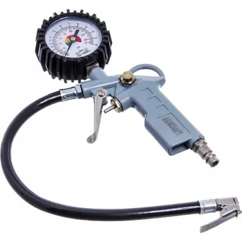Příslušenství ke kompresoru Pistole na huštění pneumatik AIRKRAFT s manometrem 62 mm, 10 bar