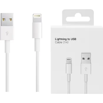 Datový kabel Kabel KLtrade USB - Apple Lightning 1 m bílý