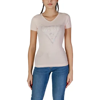 Pánské tričko Guess triko s krátkým rukávem Guess bílá | růžová 3493721