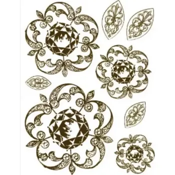 Dětské razítko Gelová razítka - Zdobené kytky a lístky