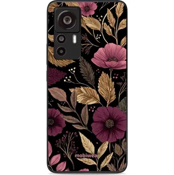 Pouzdro na mobilní telefon Lesklý kryt Mobiwear Glossy - Xiaomi 12T - G170G Fialová kvítka (Prémiové lesklé pouzdro, obal, kryt Mobiwear Glossy na mobil Xiaomi 12T - G170G Fialová kvítka, materiál Plast + TPU silikon - krytí po všech stranách, neošoupatelný potisk, tenké provedení,