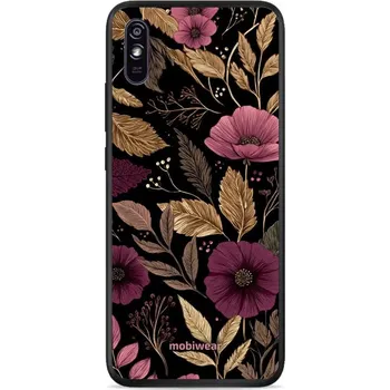 Pouzdro na mobilní telefon Lesklý kryt Mobiwear Glossy - Xiaomi Redmi 9A / 9AT - G170G Fialová kvítka (Prémiové lesklé pouzdro, obal, kryt Mobiwear Glossy na mobil Xiaomi Redmi 9A / 9AT - G170G Fialová kvítka, materiál Plast + TPU silikon - krytí po všech stranách, neošoupatelný)