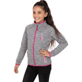 Dívčí mikina DÍVČÍ FLEECOVÁ MIKINA S KOČKOU ZIMA26 Barva: Šedá, Velikost: 158