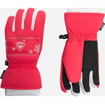 Rukavice Rossignol JR JANE IMPR G-TEA ROSE dětské lyžařské rukavice - 006