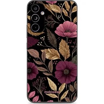 Pouzdro na mobilní telefon Lesklý kryt Mobiwear Glossy - Samsung Galaxy A34 5G - G170G Fialová kvítka (Prémiové lesklé pouzdro, obal, kryt Mobiwear Glossy na mobil Samsung Galaxy A34 5G - G170G Fialová kvítka, materiál Plast + TPU silikon - krytí po všech stranách, neošoupatelný)