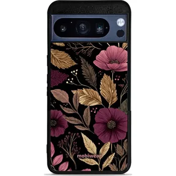 Pouzdro na mobilní telefon Lesklý kryt Mobiwear Glossy - Google Pixel 8 Pro - G170G Fialová kvítka (Prémiové lesklé pouzdro, obal, kryt Mobiwear Glossy na mobil Google Pixel 8 Pro - G170G Fialová kvítka, materiál Plast + TPU silikon - krytí po všech stranách, neošoupatelný potisk,)