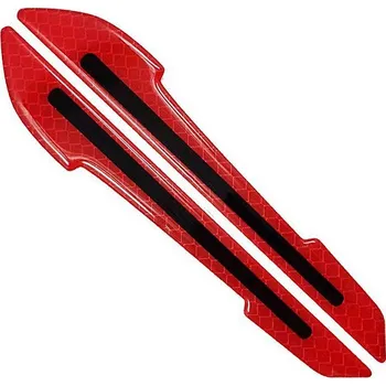 Samolepicí dekorace na vozidlo PREXIM samolepky na zrcátka, reflexní červené