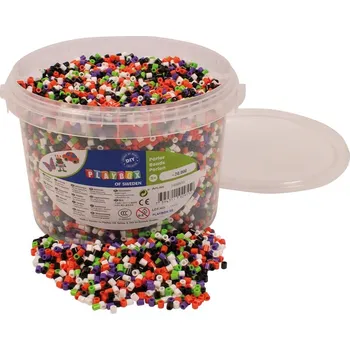 Dětské navlékací korálky Zažehlovací korálky Halloween, 20 000 ks v kyblíku